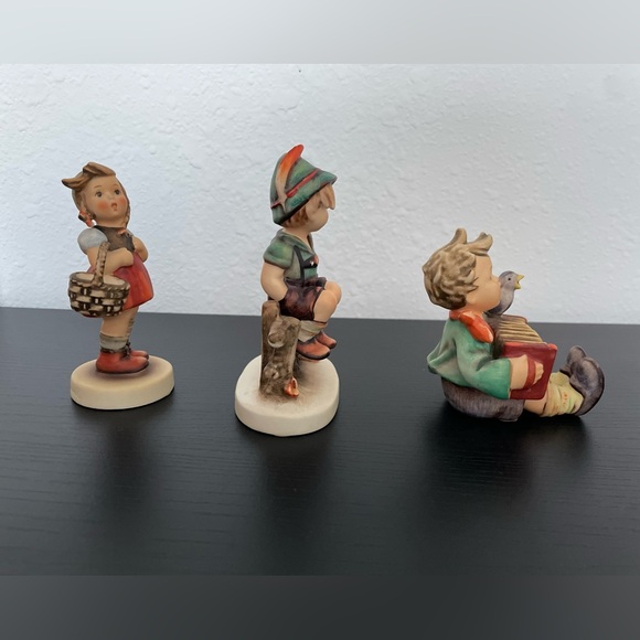 Vintage Goebel Hummel Set 3 Piece Porcelain Figurine, West Germany - Picture 3 of 6